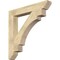 Ekena Millwork Merced Slat Rough Sawn Bracket, Douglas Fir, 6"W x 44"D x 44"H BKT06X44X44MRC06RDF - alternate 1
